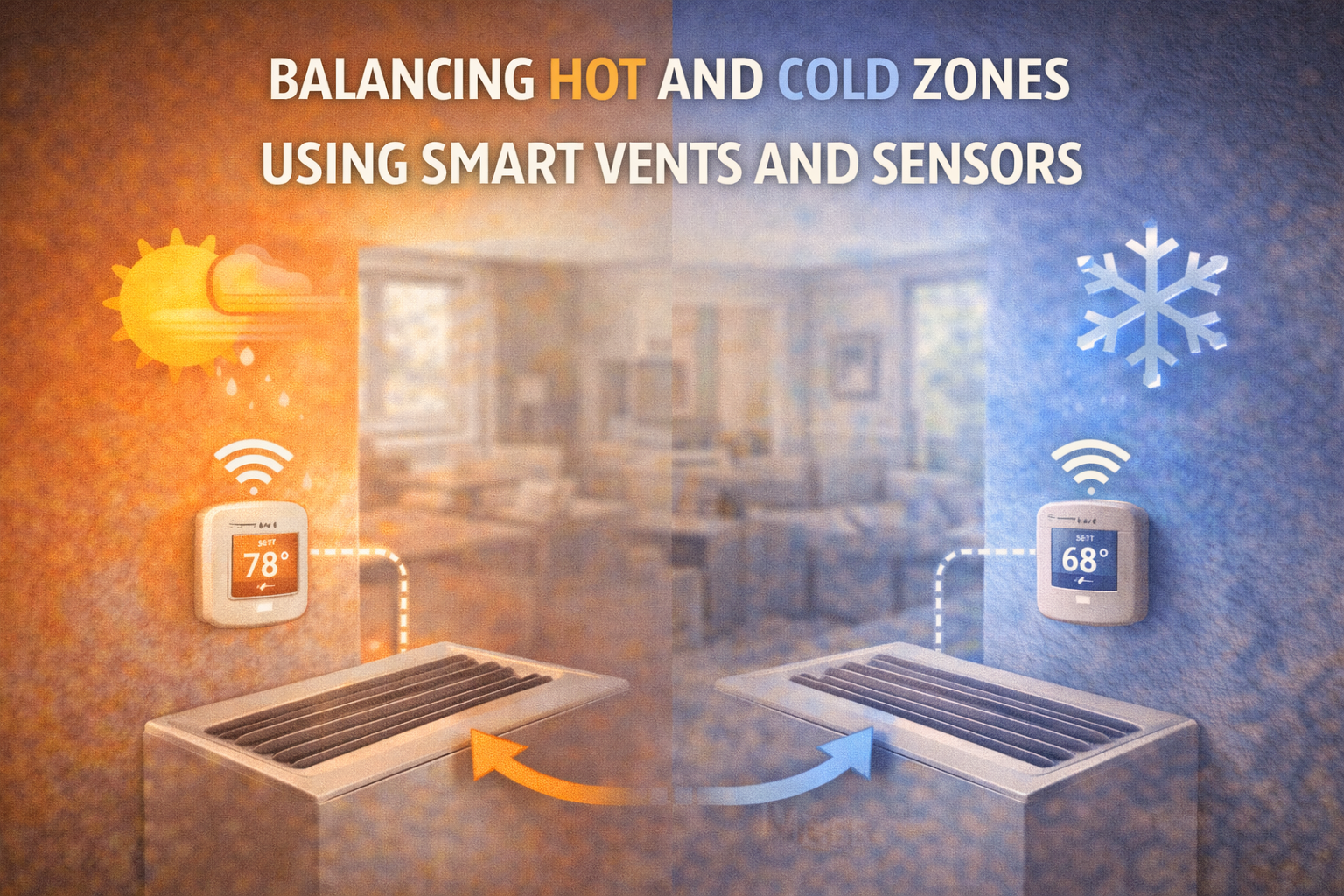 Balancing Hot and Cold Zones Using Smart Vents and Sensors