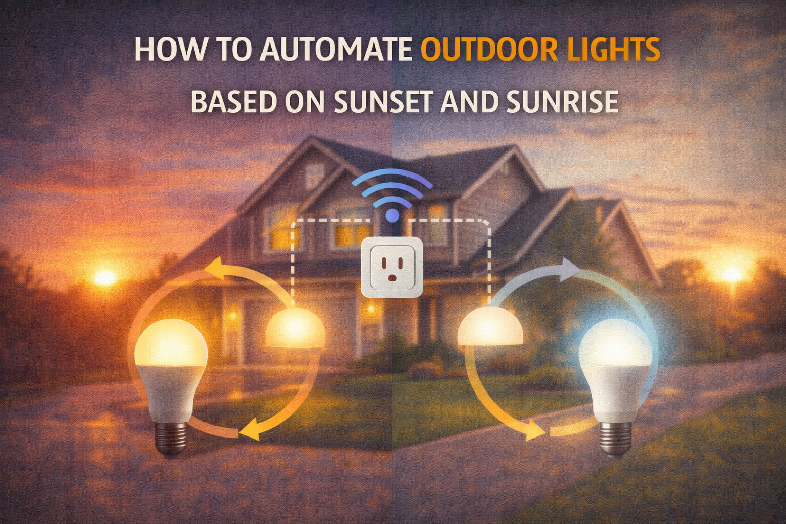 How to Automate Outdoor Lights Based on Sunset and Sunrise