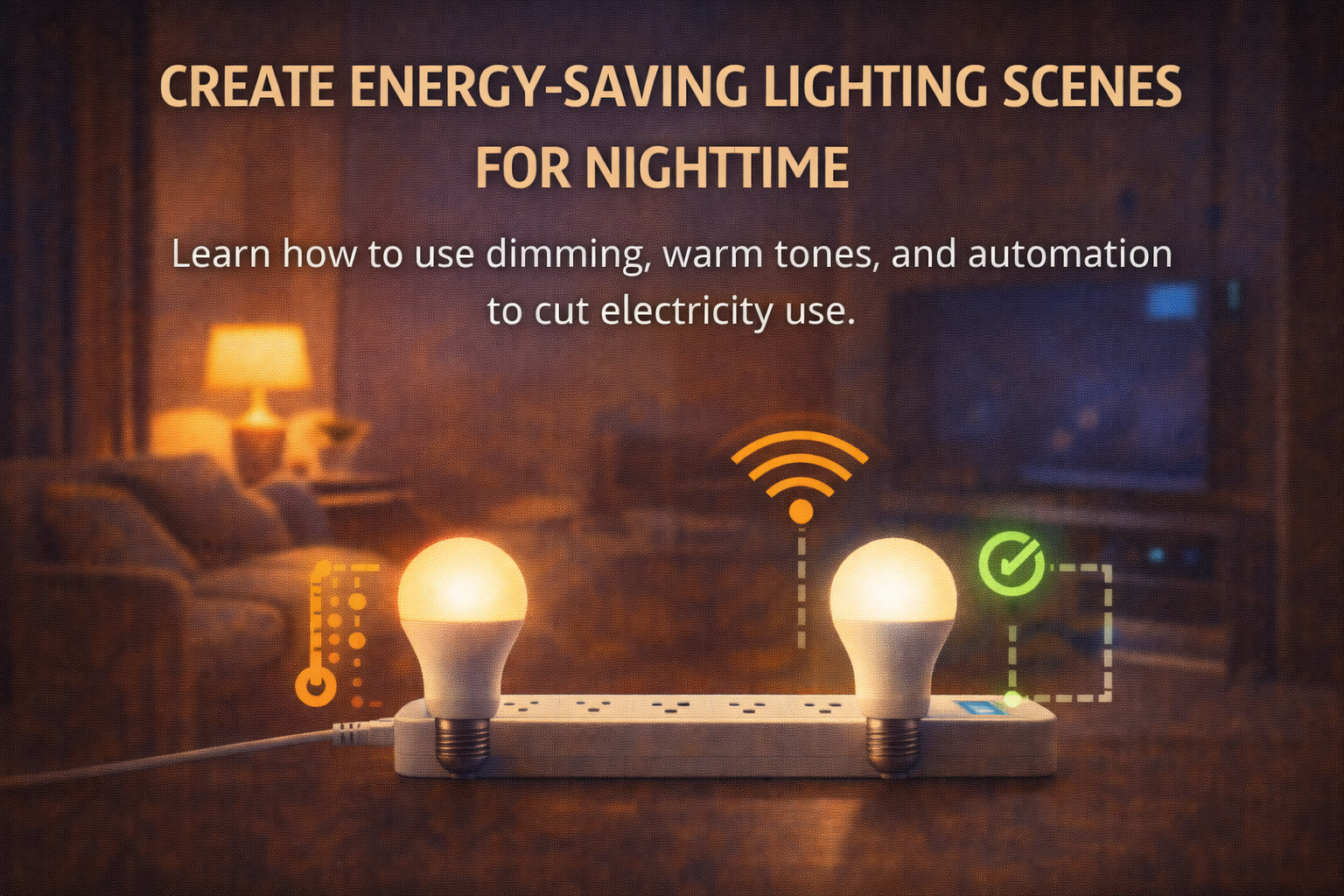 How to Create Lighting Scenes That Save Energy at Night