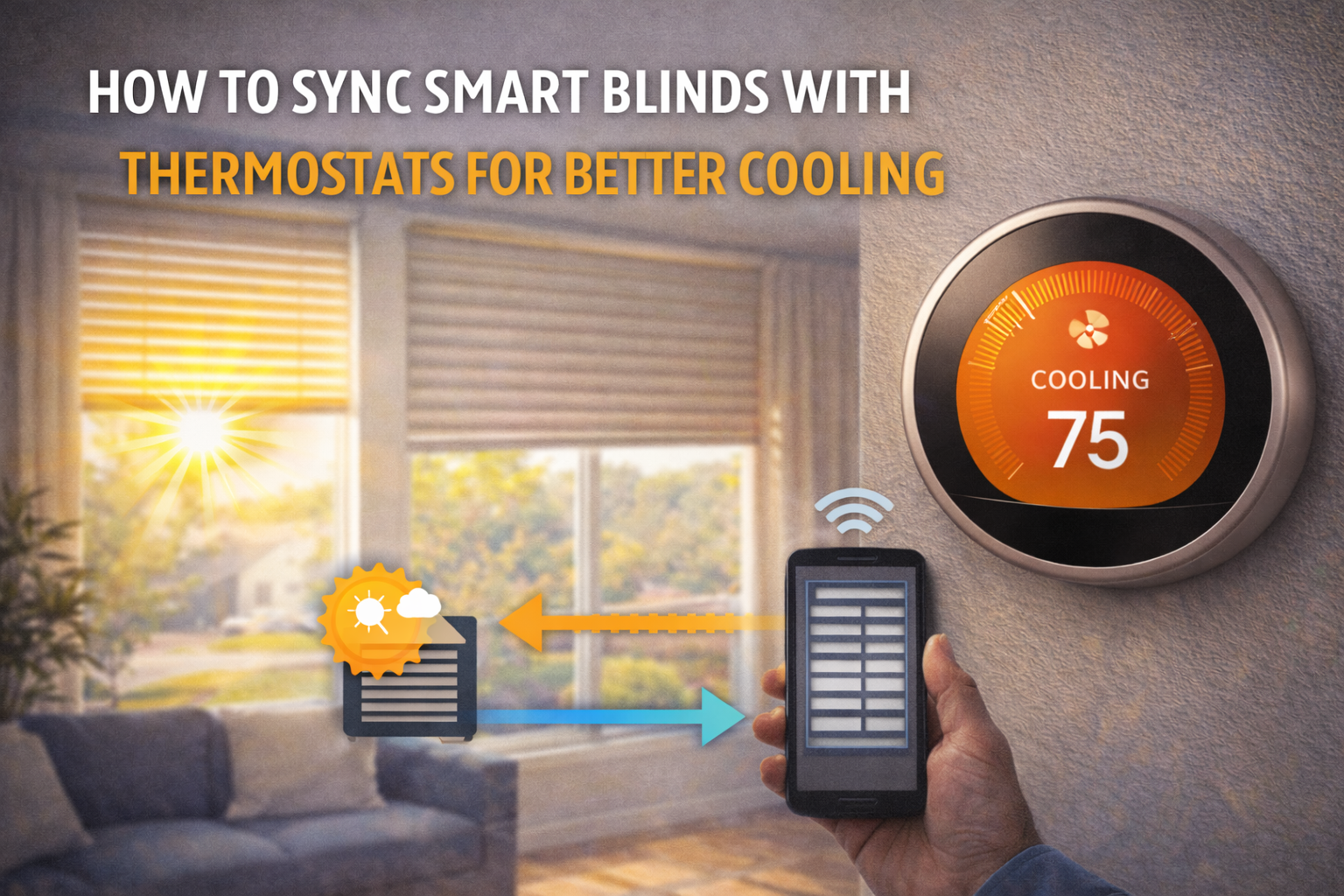 How to Sync Smart Blinds with Thermostats for Better Cooling