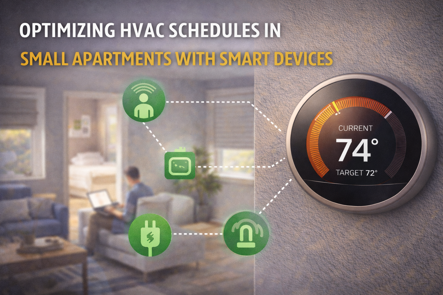 Optimizing HVAC Schedules in Small Apartments with Smart Devices