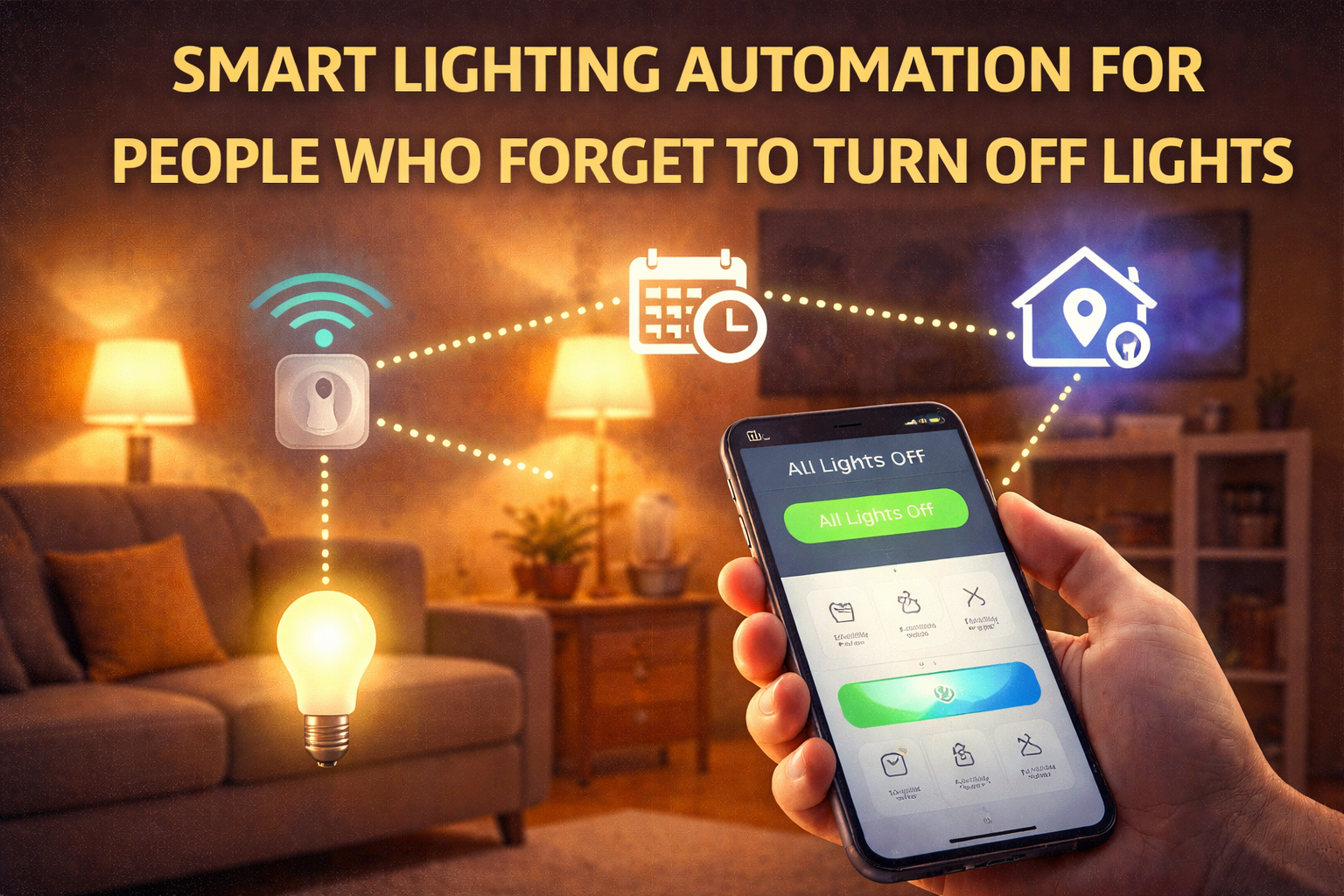 Smart Lighting Automation for People Who Forget to Turn Off Lights
