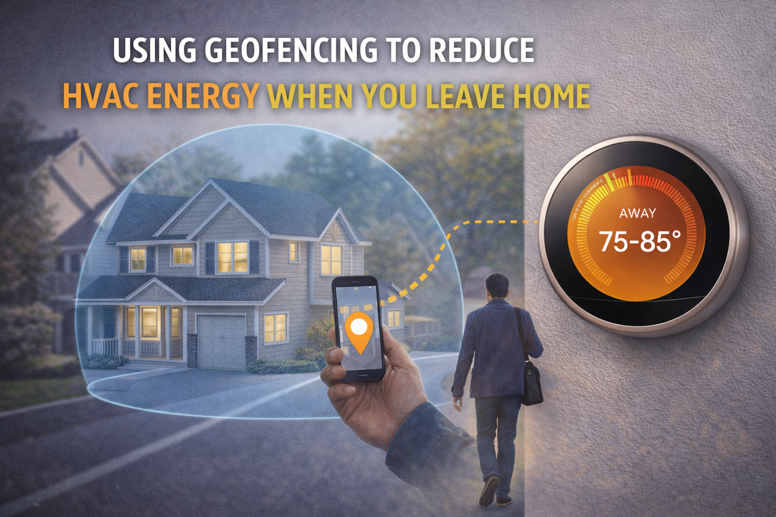 Using Geofencing to Reduce HVAC Energy When You Leave Home