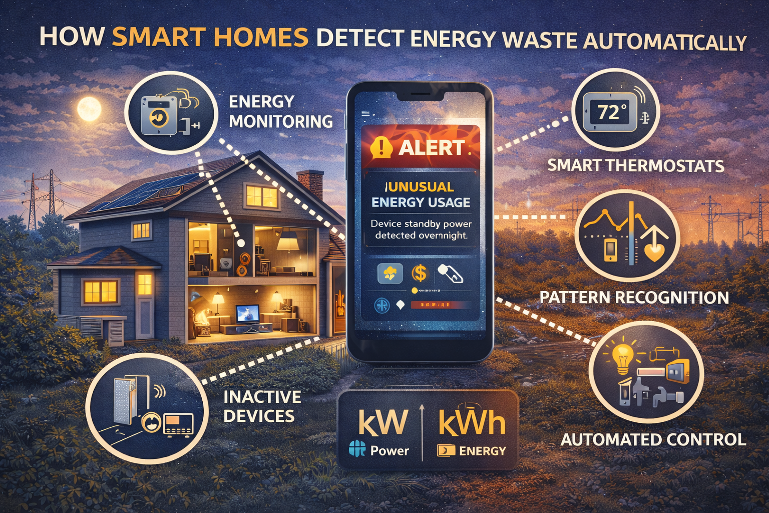 How Smart Homes Detect Energy Waste Automatically