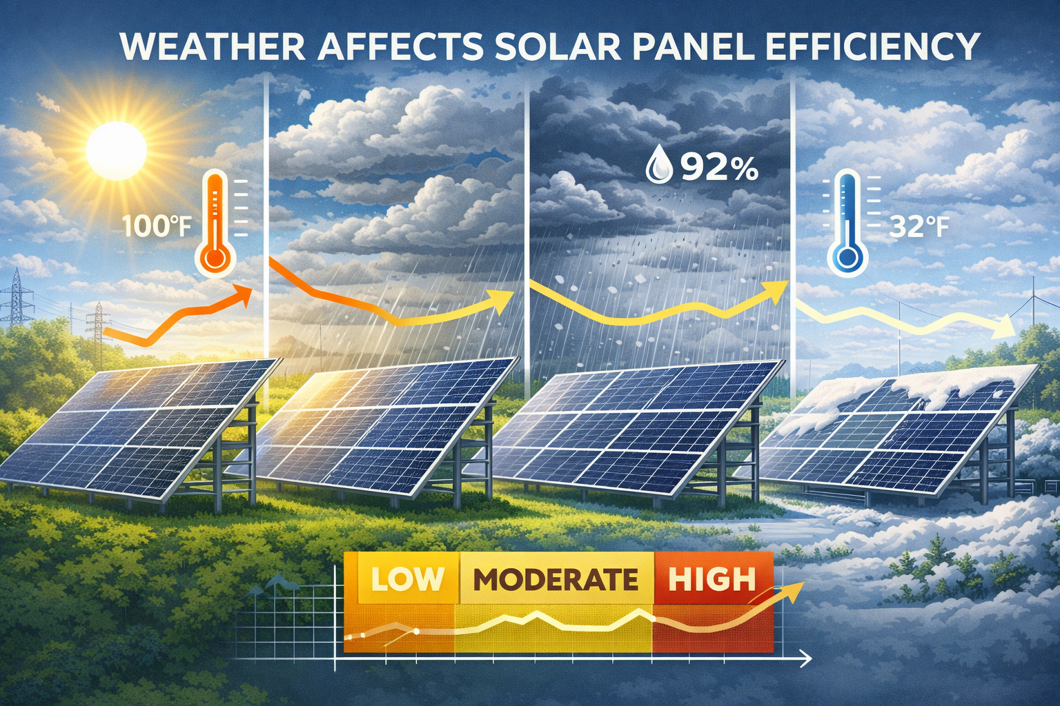 How Weather Affects Solar Panel Efficiency