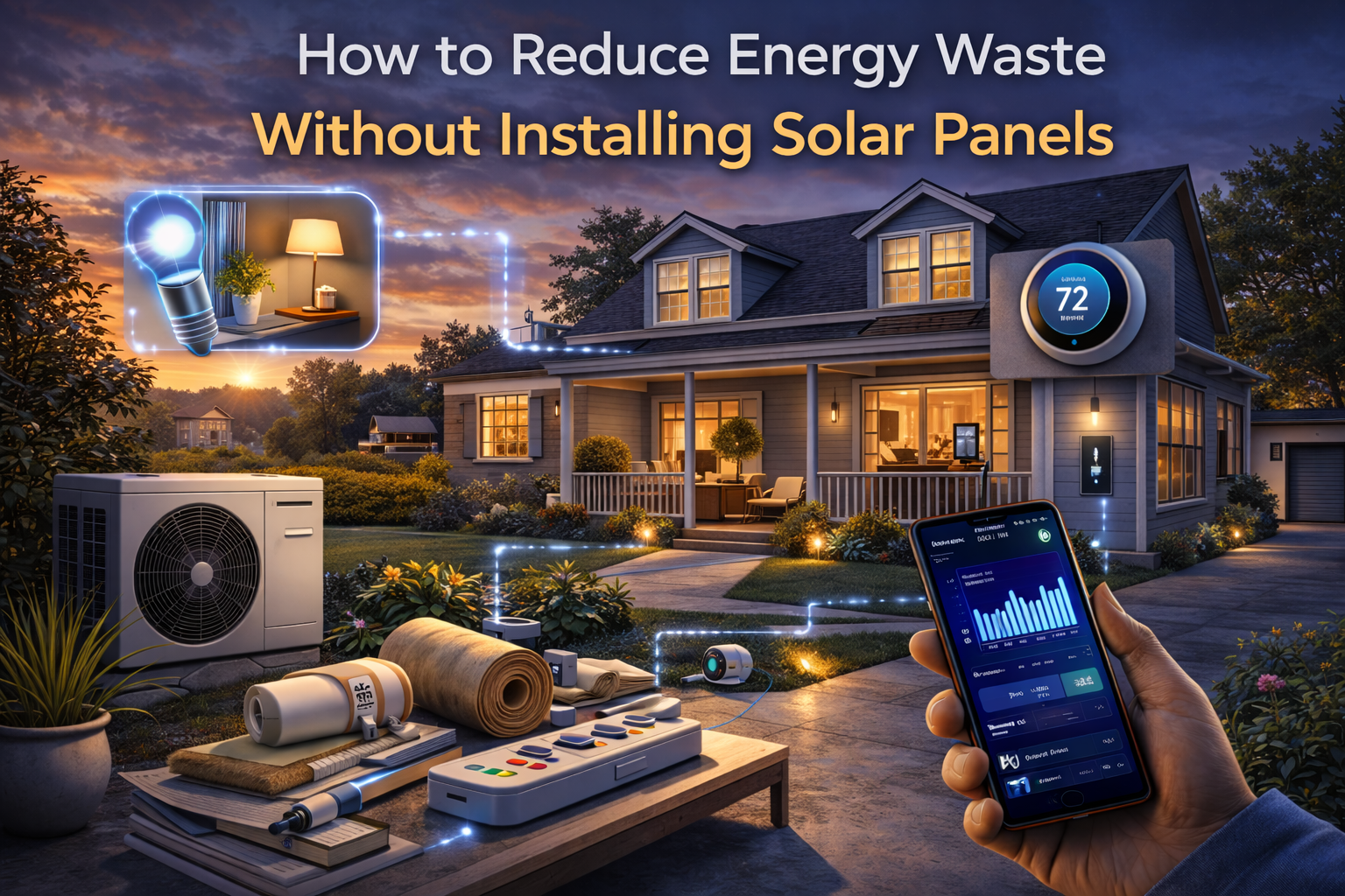 How to Reduce Energy Waste Without Installing Solar Panels